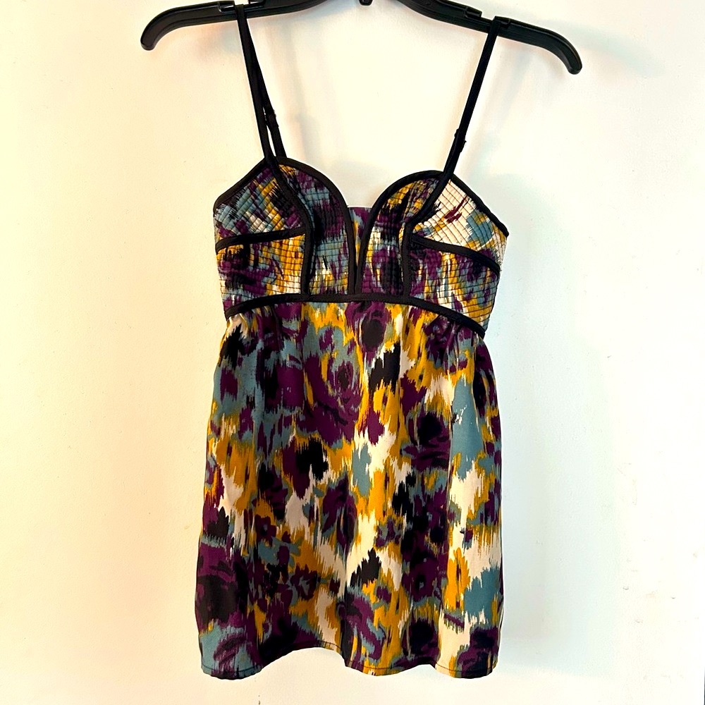 Xhilaration Colorful Smocked Top